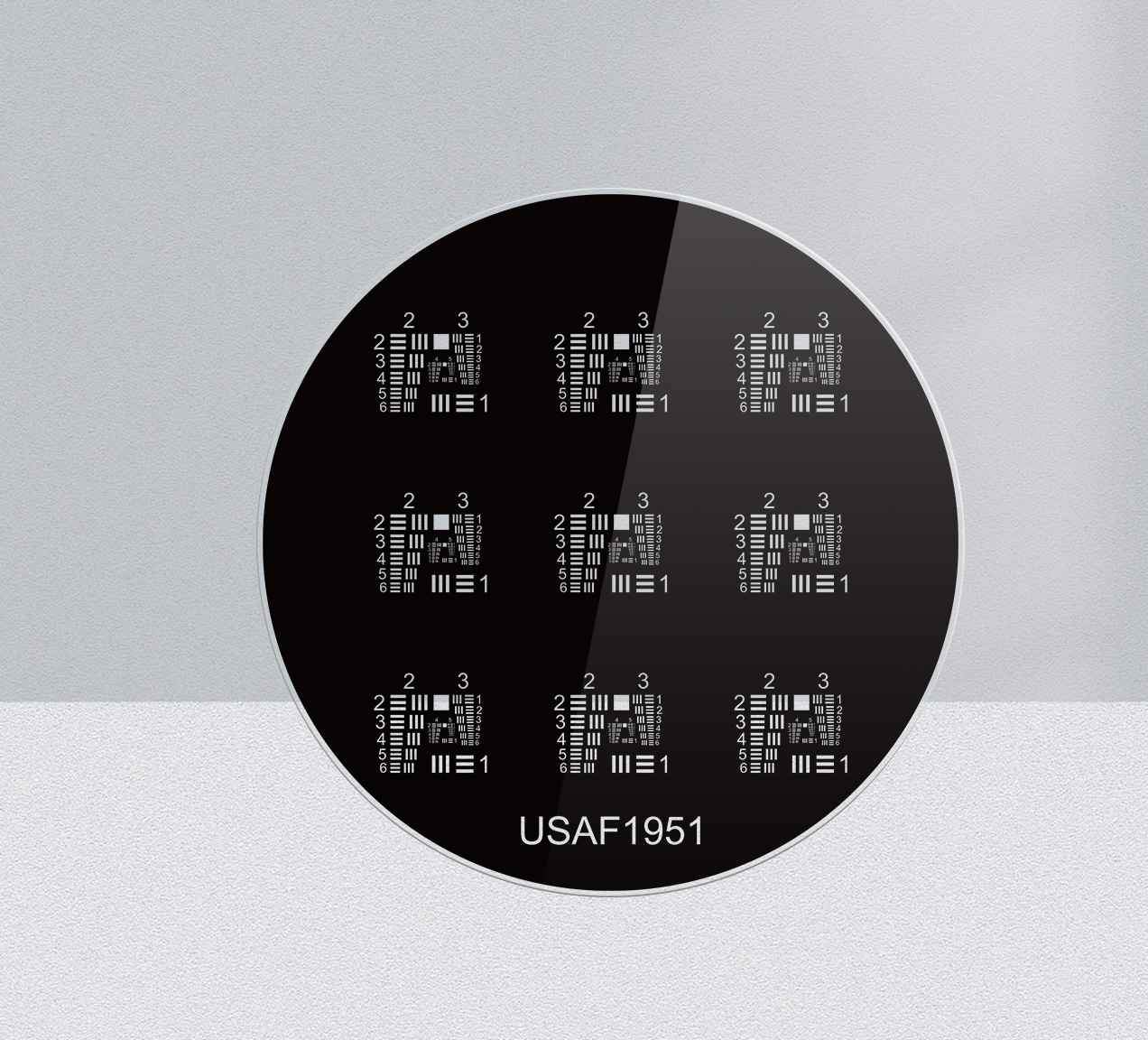 Round USAF 1951 Resolution Calibration Board