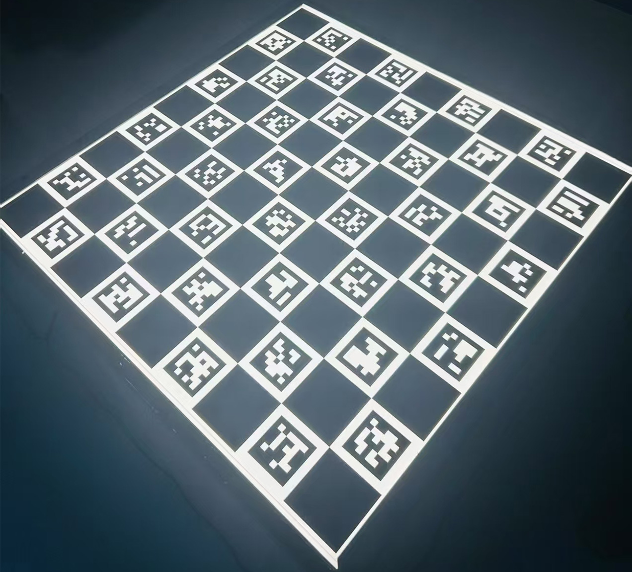 Calibration board with light source